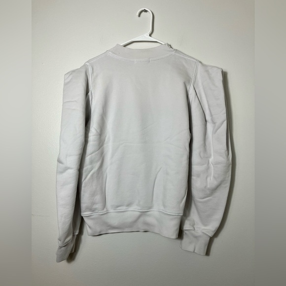 Agolde Strong Sholder Think Knit Sweater Women’s Sz M White Designer Casual - Picture 6 of 8